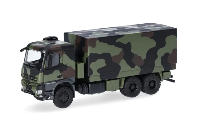 herpa-mercedes-arocs-6x6-pritsche-plane-camouflage-1-87 image 1