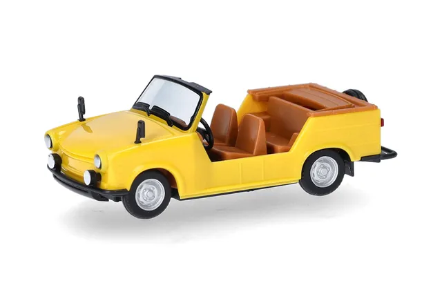 herpa-trabant-k-bel-modellauto-gelb-1-87-cars-trucks image 1
