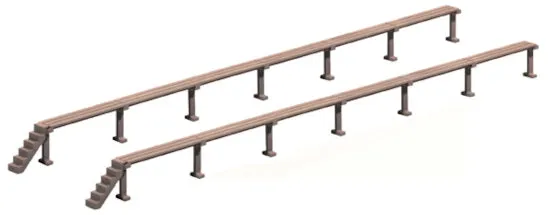 peco-ratio-544-reinigungsbahnsteig-oo-h0-bausatz-500-mm image 1