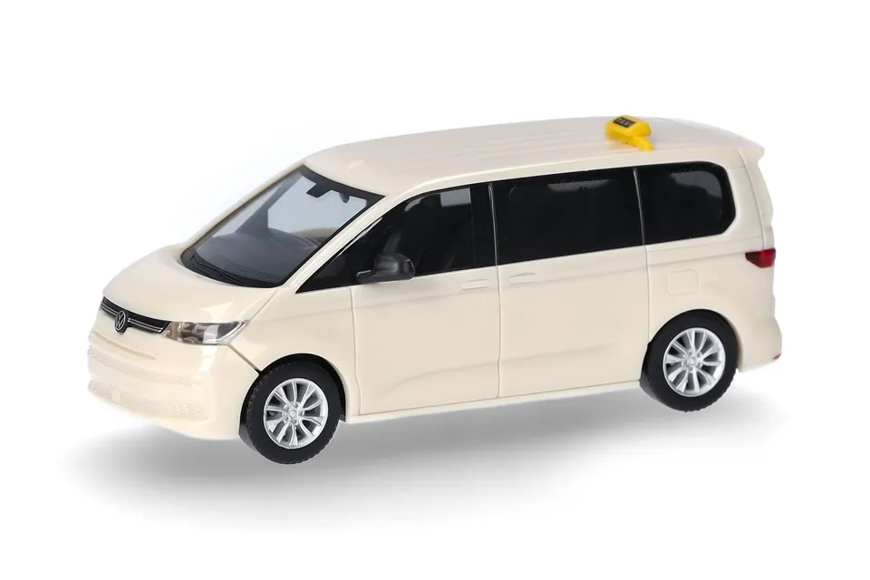 herpa-cars-trucks-vw-multivan-taxi-modellauto-1-87-kunststoff image 1