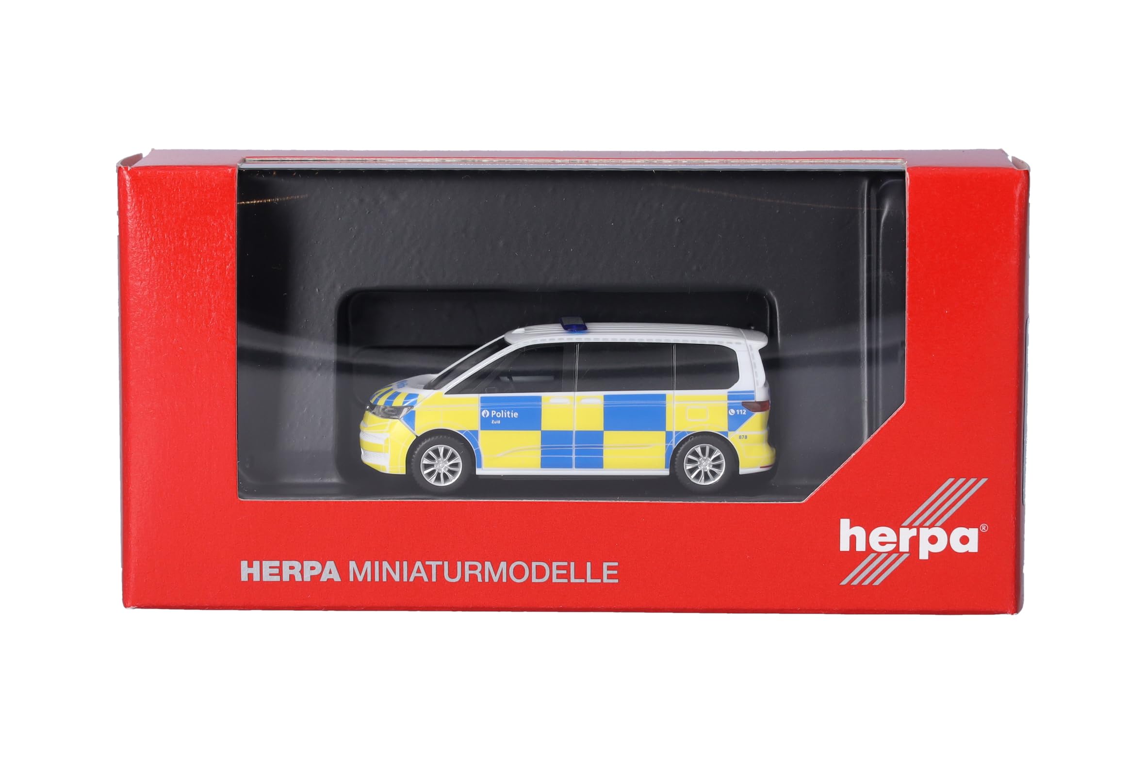 herpa-cars-trucks-vw-multivan-politie-modellauto-1-87-belgien image 5