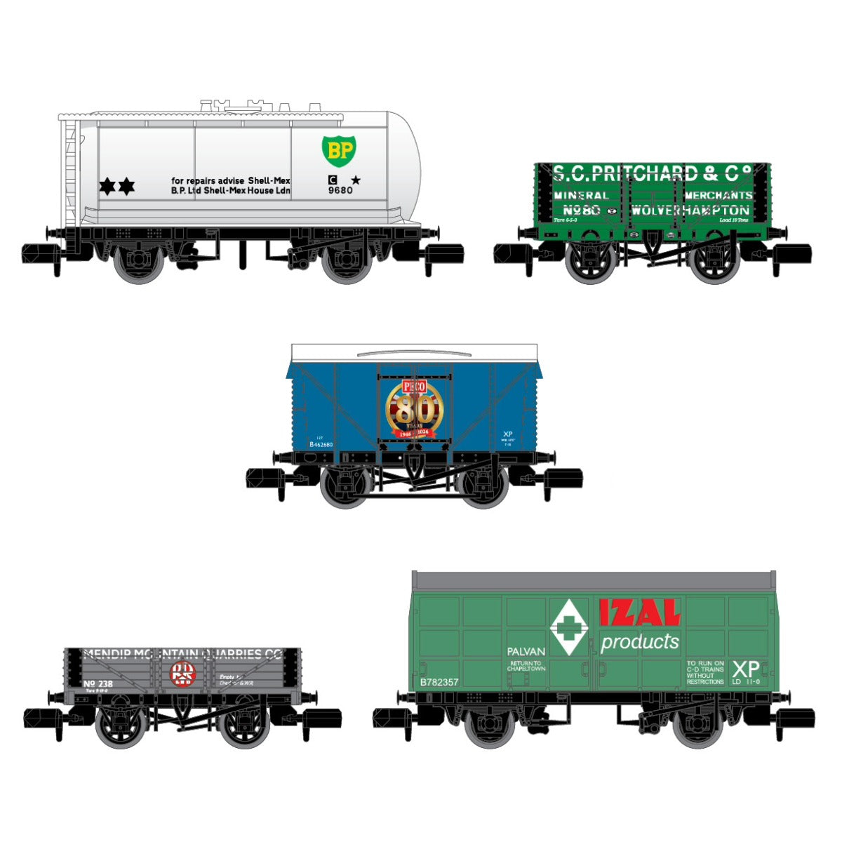 peco-nr58880-n-80-jahre-wagenpack-2026-5-wagen image 2