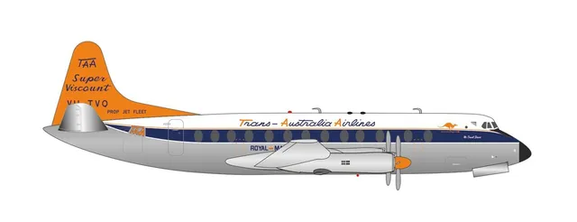 herpa-wings-taa-vickers-viscount-800-vh-tvq-modell-1-200-metall image 1