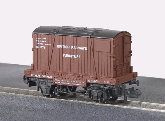 peco-nr22-containerwagen-n-conflat-br-mit-container image 1