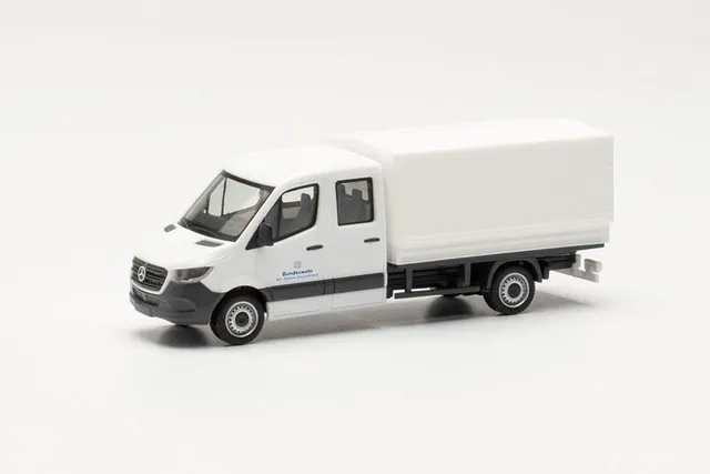 herpa-minitanks-mercedes-sprinter-doppelkabine-modellauto-1-87-wei image 1