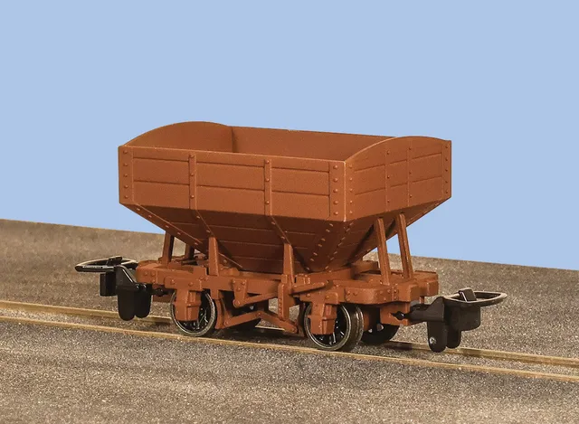 peco-gr340ub-oo-9-snailbeach-hopper-wagon-braun-g-terwagen image 1