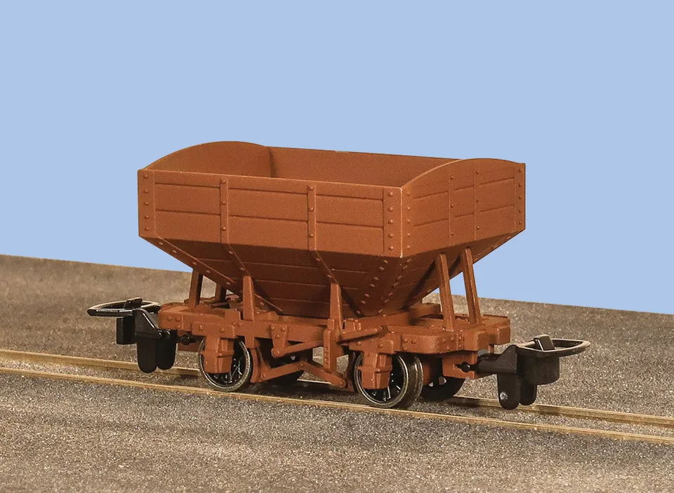 peco-gr340ub-oo-9-snailbeach-hopper-wagon-braun-g-terwagen image 1
