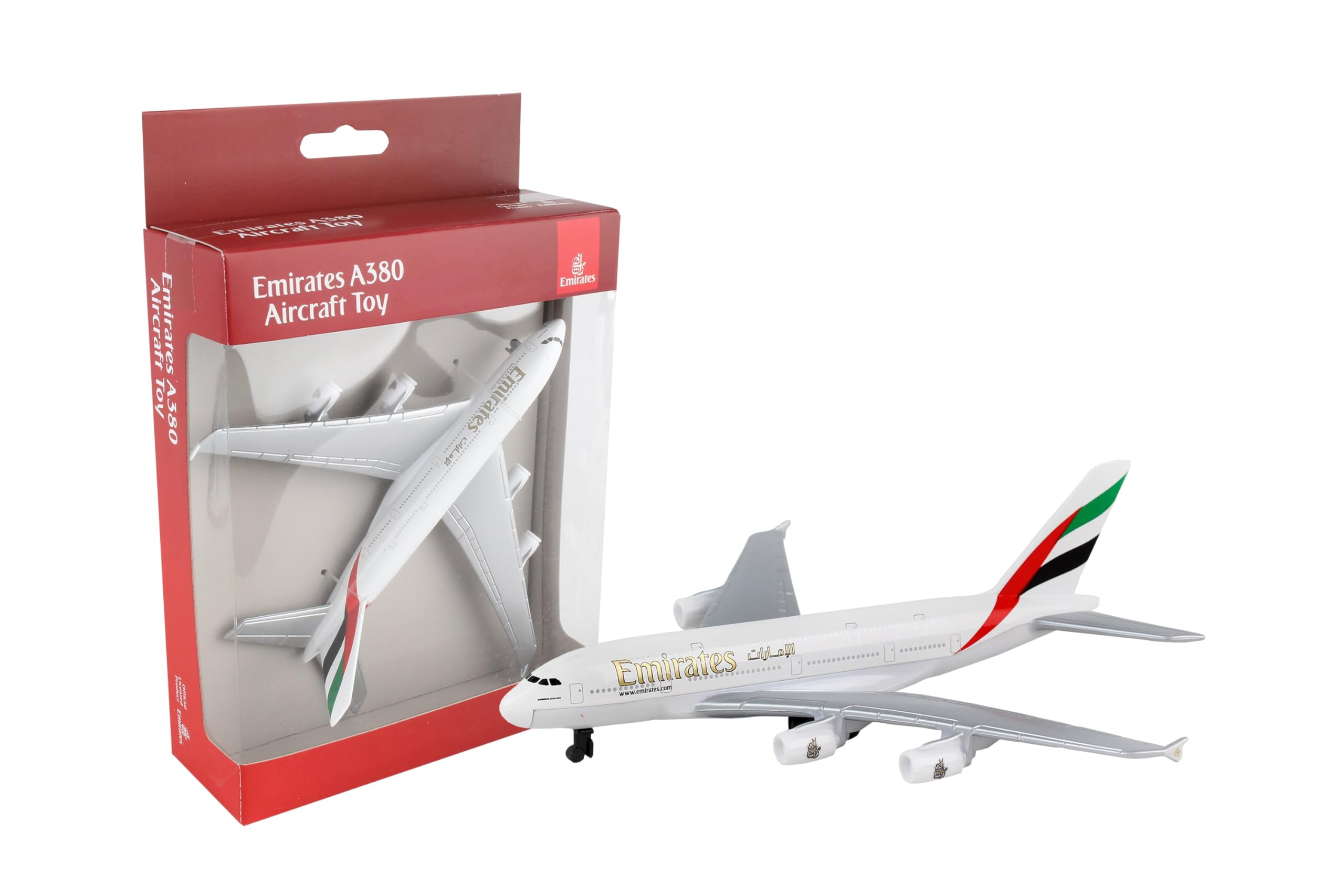 herpa-toys-emirates-a380-flugzeug-spielzeugmodell-klein image 1