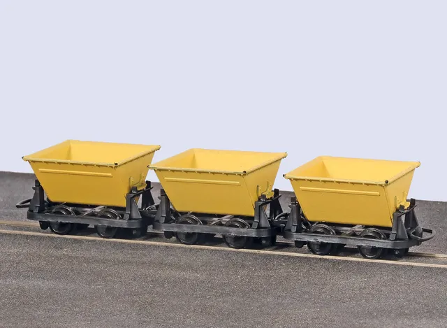 peco-peco-gr332-oo-9-kippwagen-gelb-3er-set-hudson image 1