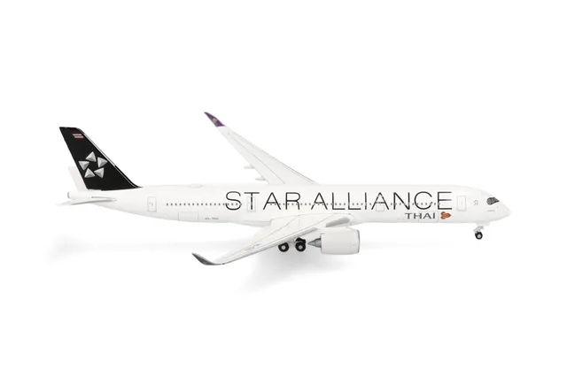 herpa-wings-thai-a350-900-star-alliance-1-500-metall image 1