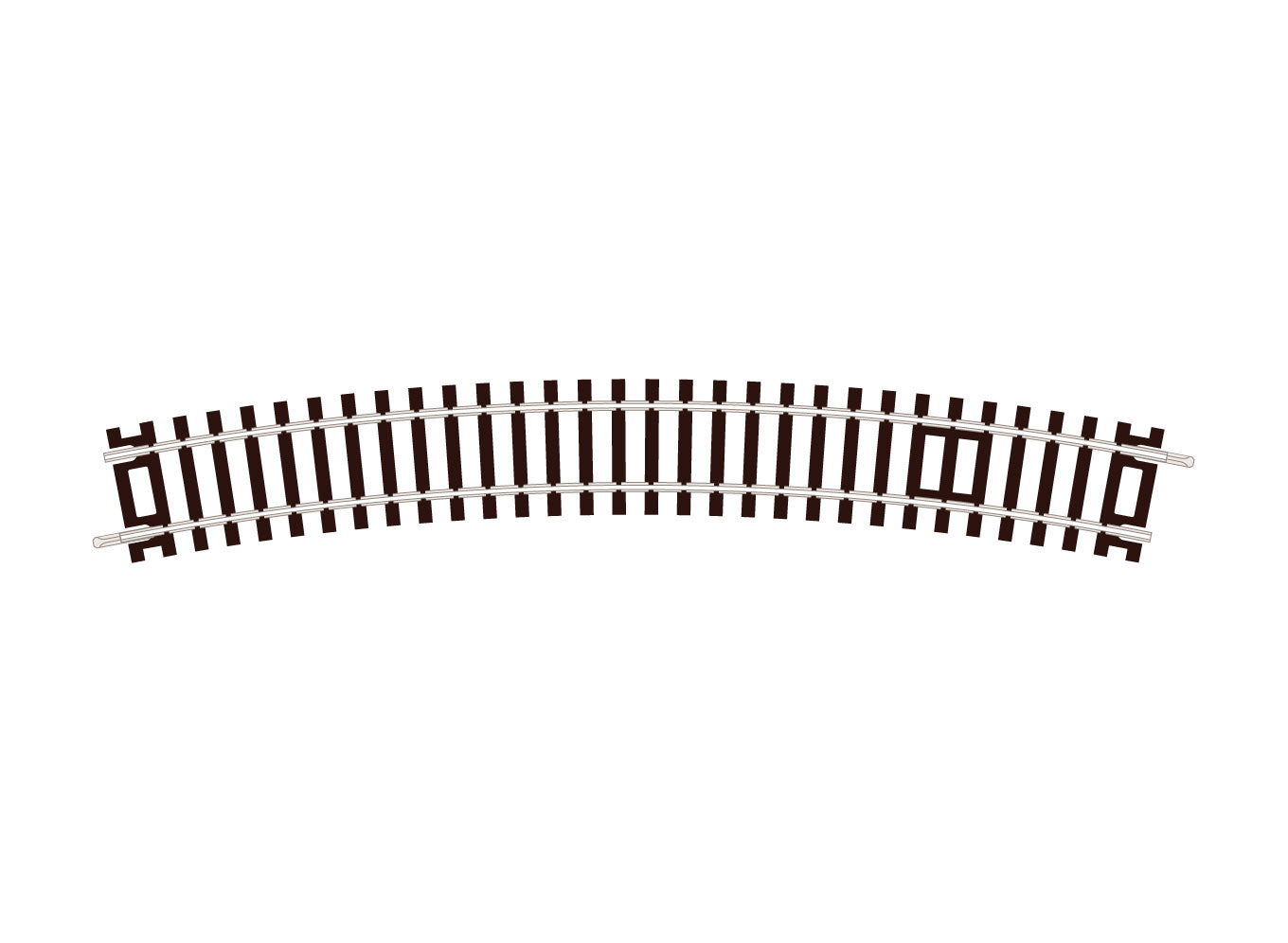 peco-st235-gleis-bogen-oo-ho-code-100-radius-4-standard image 1