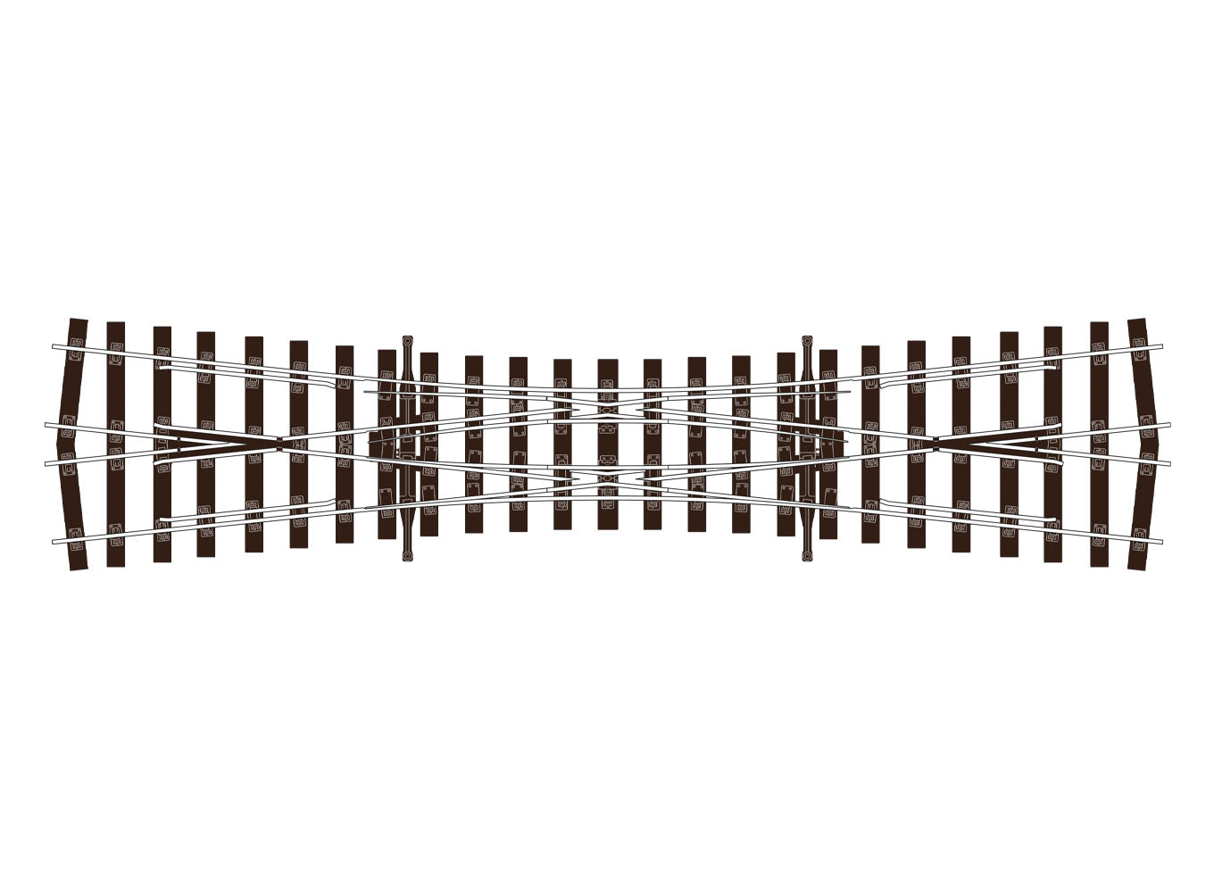 peco-streamline-slu1190-doppelte-kreuzungsweiche-oo-code-75 image 1