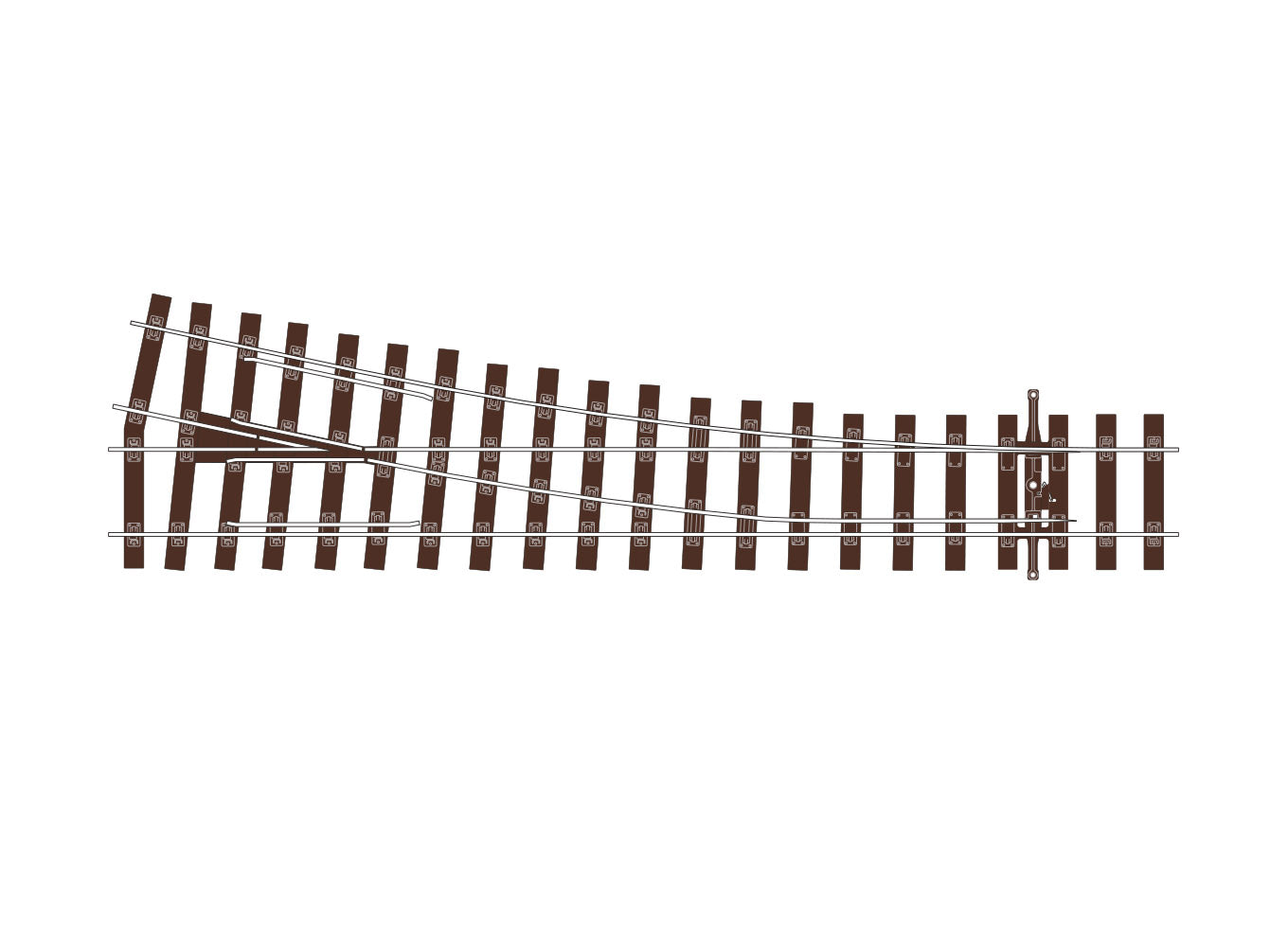 peco-streamline-sl-u1195-weiche-rechts-code-75-unifrog-oo image 1