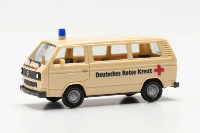 herpa-basic-vw-t3-bully-drk-modellauto-1-87-beige image 1