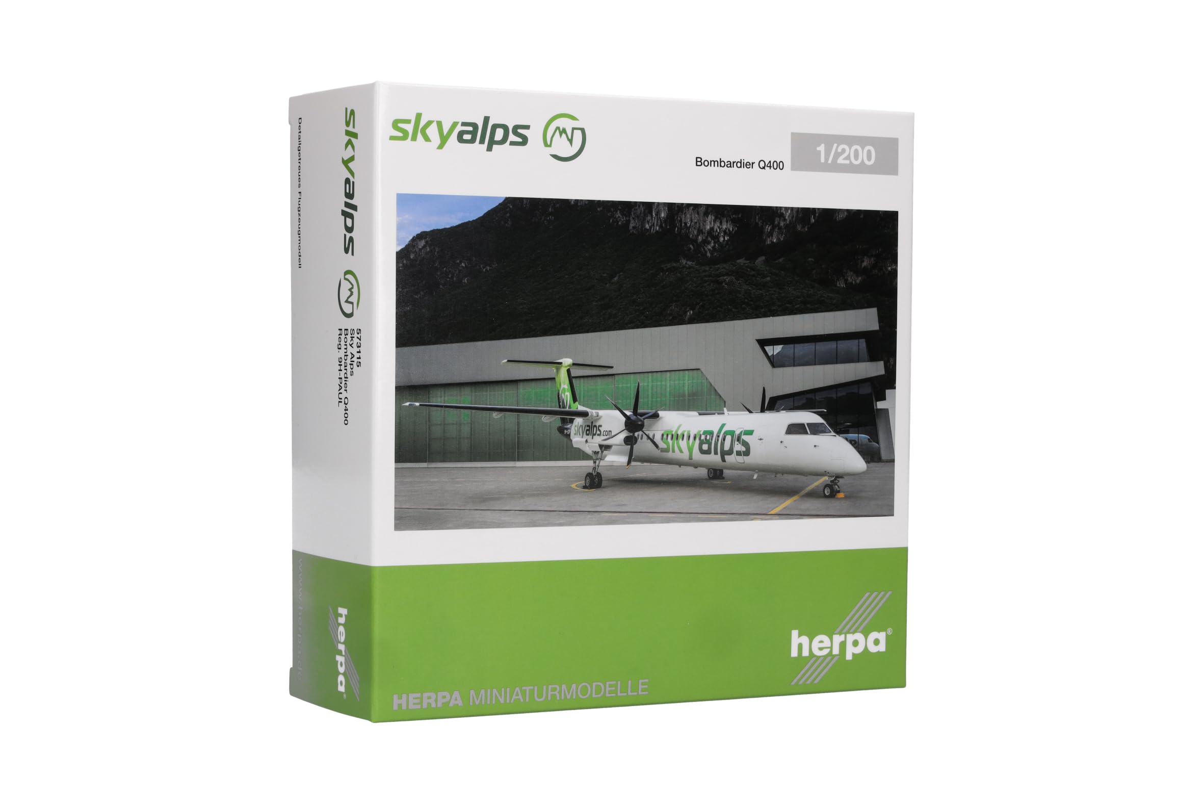herpa-sky-alps-bombardier-q400-flugzeugmodell-1-200-metall image 5