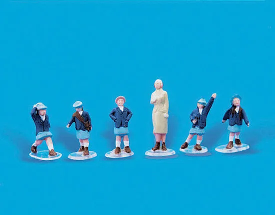 modelscene-5120-schoolgirls-figuren-set-h0-oo-6-teilig image 1