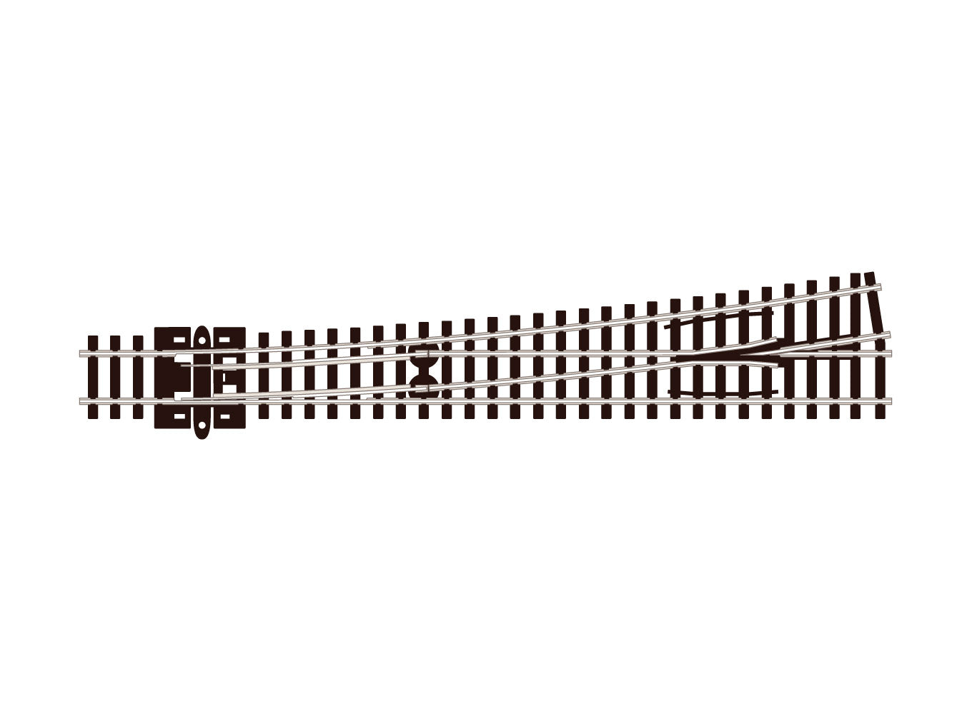 peco-streamline-sle389-weiche-spur-n-links-code-80-electrofrog image 1