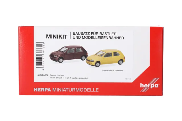 herpa-minikit-renault-clio-16v-bausatz-1-87-gelb-rot image 1