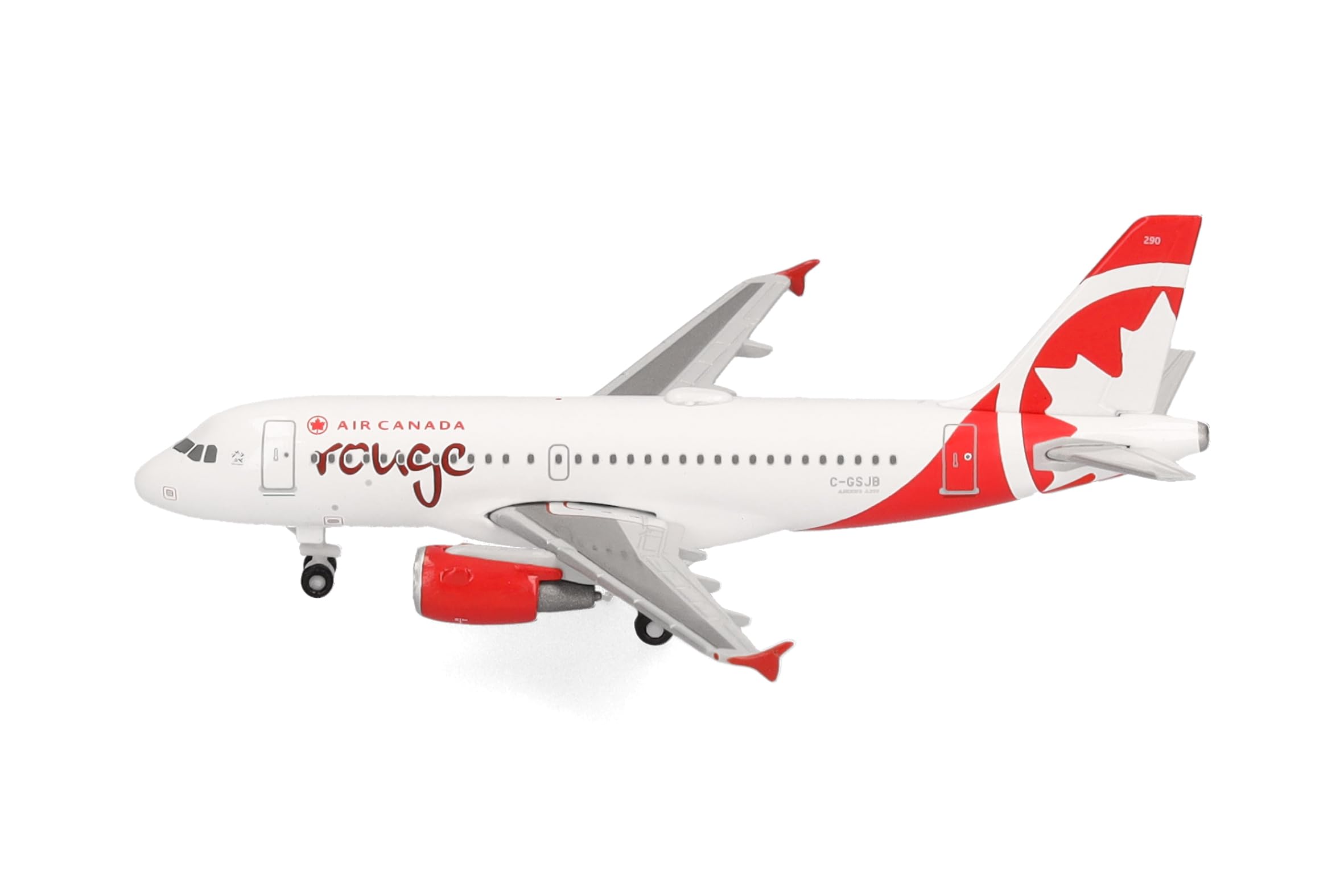 herpa-wings-air-canada-rouge-a319-flugzeugmodell-1-500-metall image 2