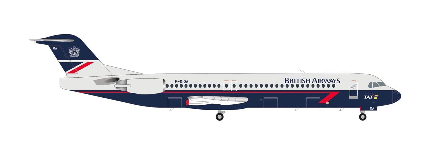 herpa-wings-fokker-100-flugzeugmodell-british-airways-tat-1-200 image 1