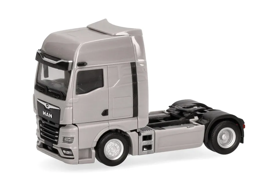 herpa-cars-trucks-man-tgx-gx-zugmaschine-lkw-platingrau image 1