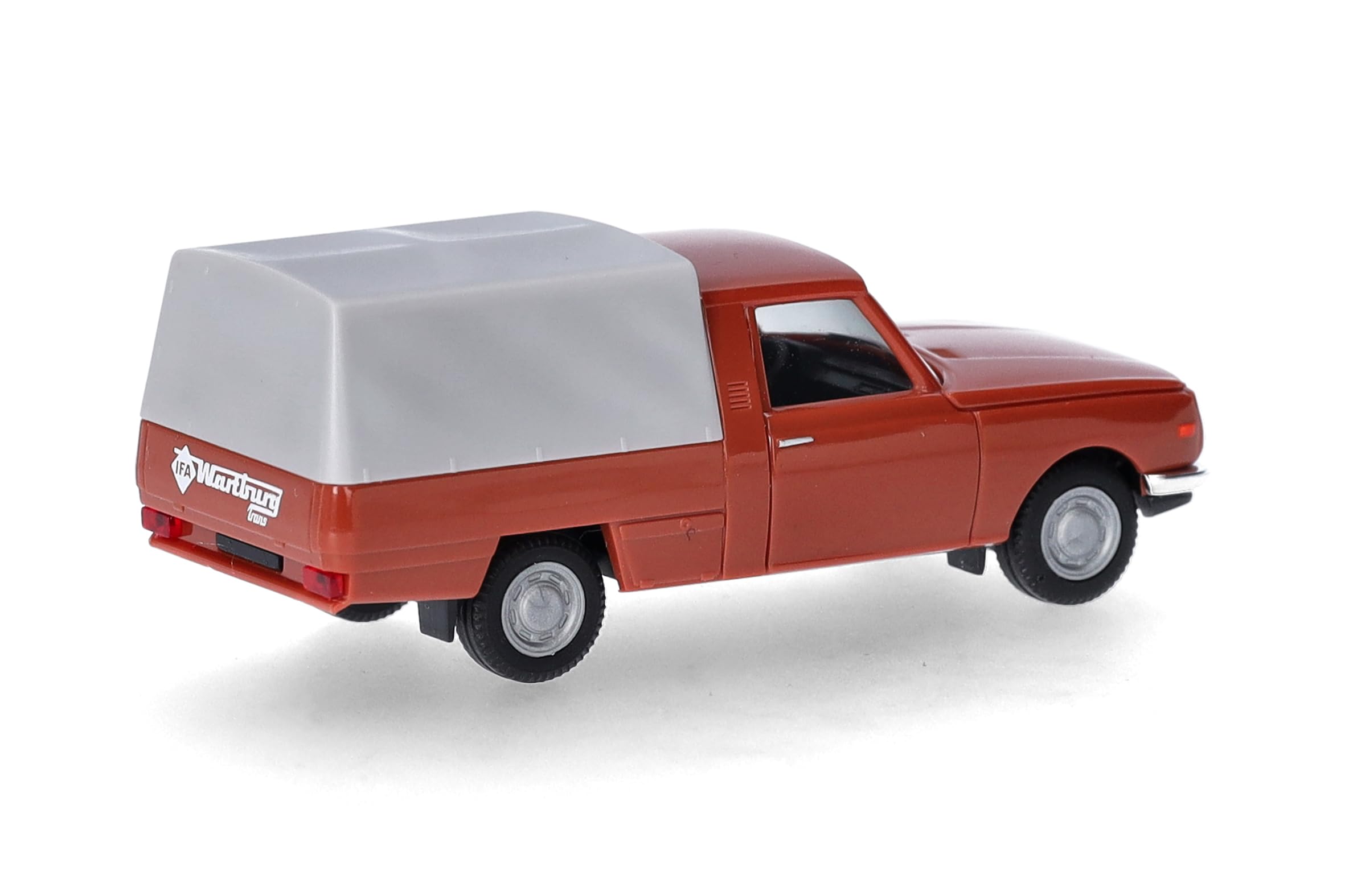 herpa-wartburg-353-trans-66-modellauto-braun-mit-plane-1-87 image 2
