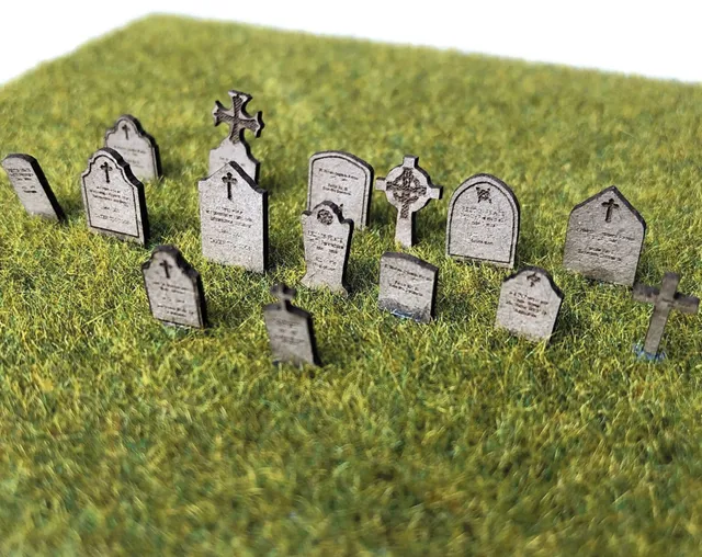 scale-model-scenery-lx394-grabsteine-oo-58er-bausatz-friedhof image 1