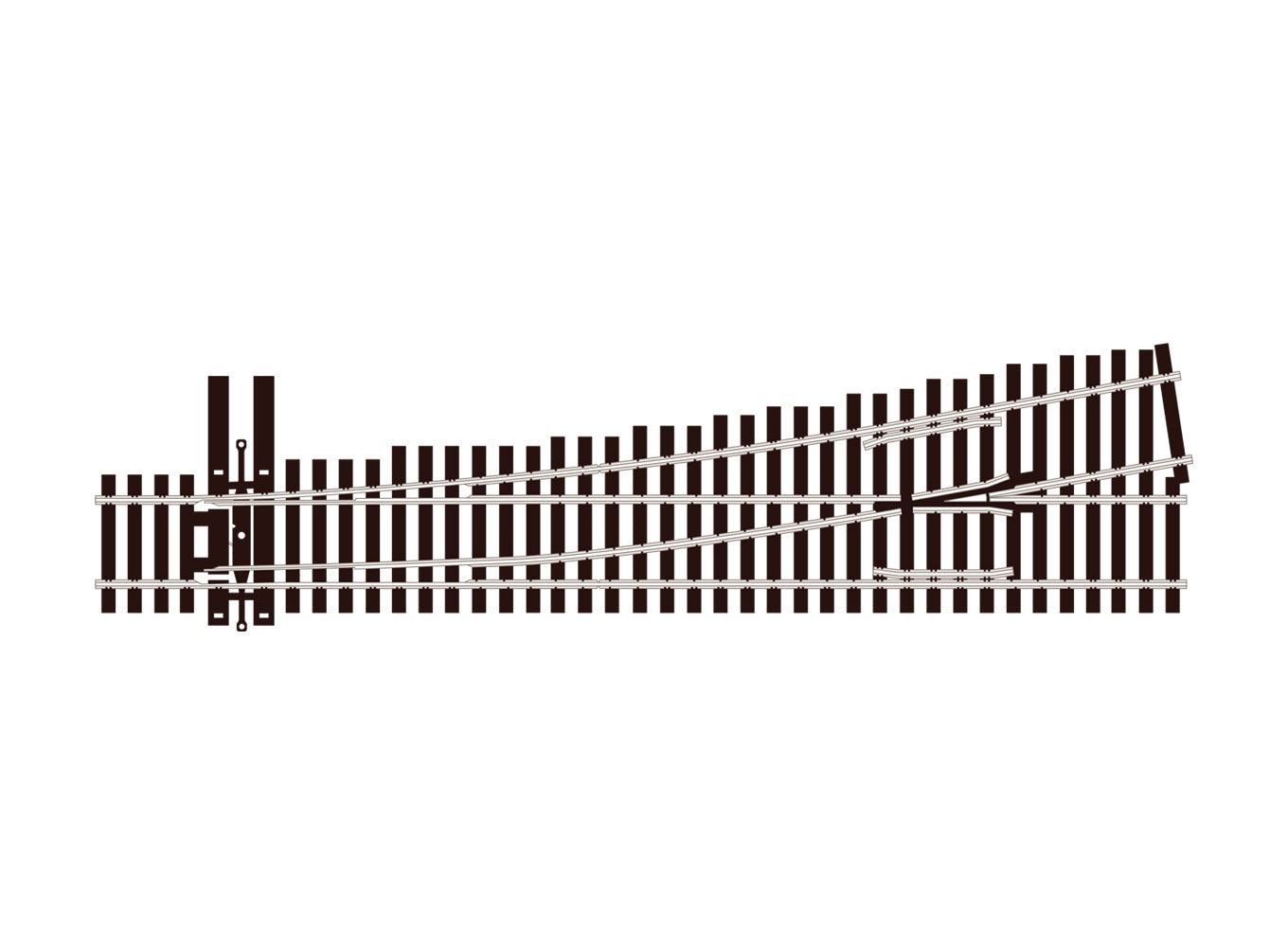 peco-slu7062-streamline-ho-weiche-links-code-70 image 1