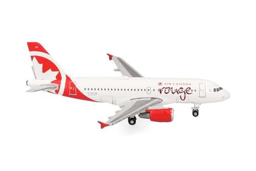 herpa-wings-air-canada-rouge-a319-flugzeugmodell-1-500-metall image 6