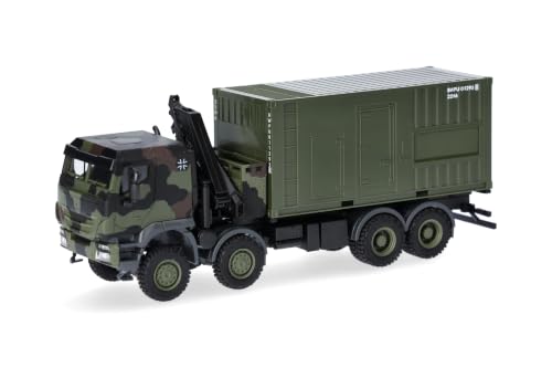 herpa-iveco-trakker-8x8-bundeswehr-modell-lkw-kran-1-87 image 6